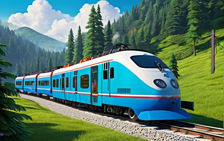 띠띠뽀 시즌4 루머 - **Prompt 1: New Adventures in the Mountainous Choo-Choo Town.**
    "An animated scene in the vibran...