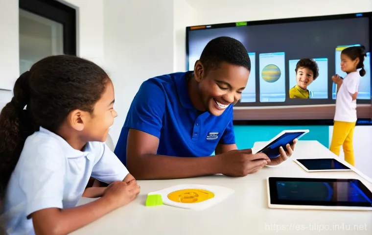 띠띠뽀와 새로운 형태의 놀이 문화 - **Prompt: The Joy of Traditional Building Blocks**
    "A bright, naturally lit image of two diverse...