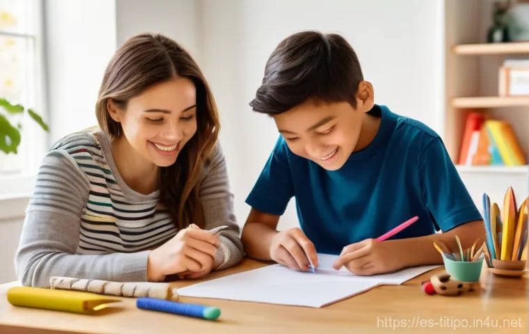 띠띠뽀와 새로운 형태의 놀이 문화 - **Prompt: Supervised Educational Screen Time Adventure**
    "A well-composed, medium shot of a dive...