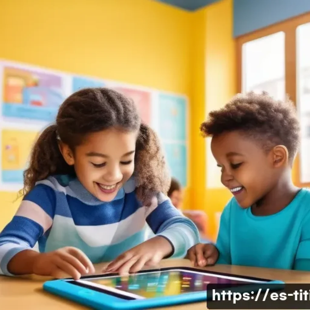 띠띠뽀와 관련된 최신 뉴스 - A cheerful group of diverse young children aged 3-6 playing with an augmented reality educational ap...